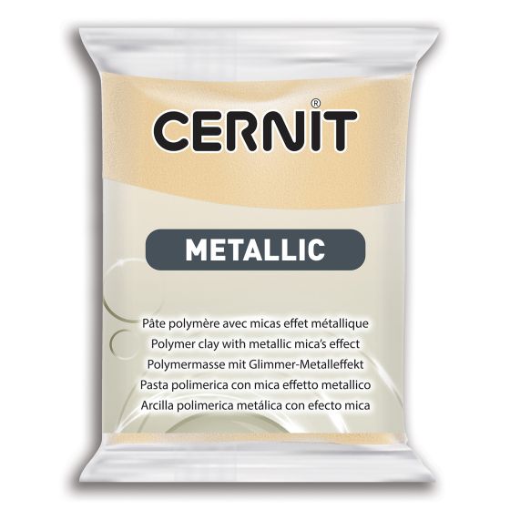 PATE POLYMERE CERNIT METALLIC 56G Couleur:CHAMPAGNEIM#10003