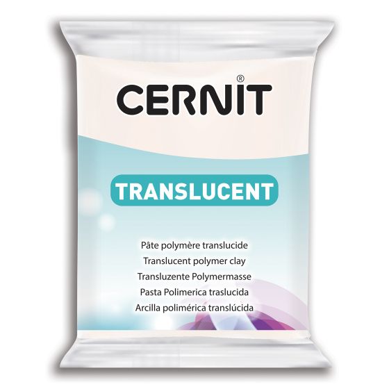 PATE POLYMERE CERNIT TRANSLUCIDE 56G Couleur:BLANCIM#10079