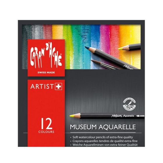 COFFRET DE CRAYONS AQUARELLE MUSEUM Dimension:BOITE DE 12IM#10160