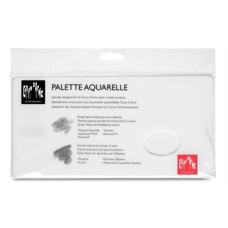 PALETTE PLEXI BLANCHE 26 X 13 CM