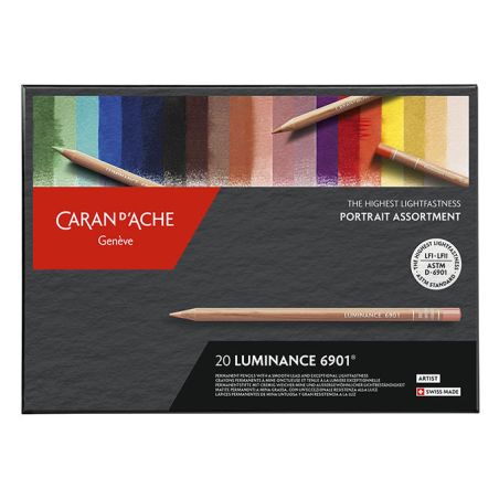 BOITE 20 CRAYON DE COULEURS LUMINANCE PORTRAIT 6901