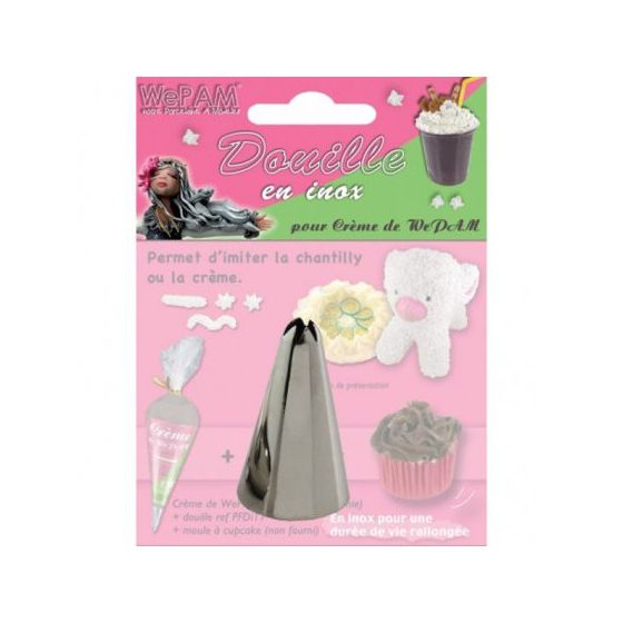 DOUILLE EN INOX IMITATION CHANTILLY IM#10265