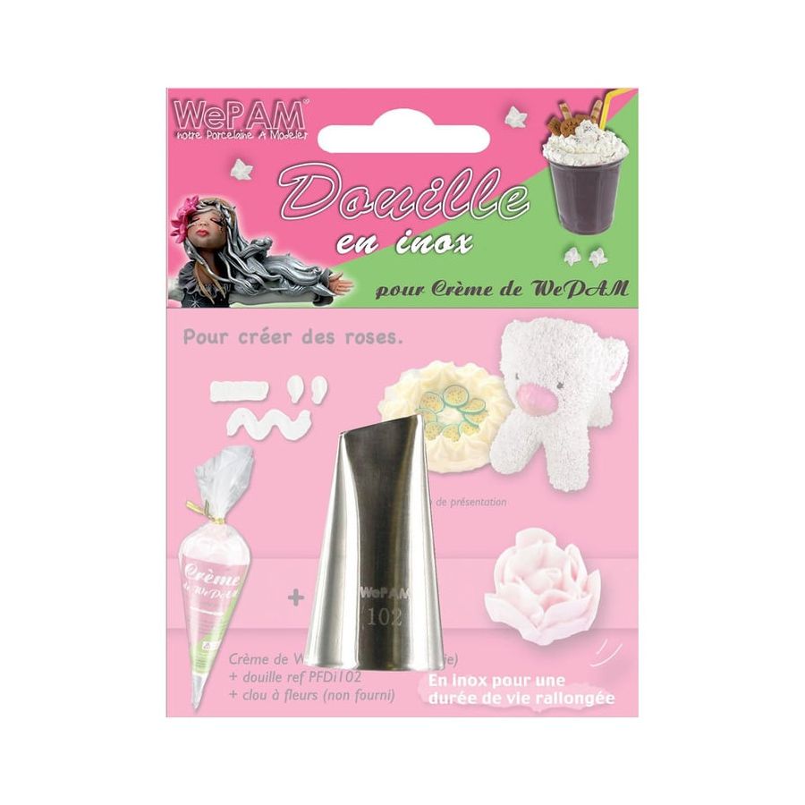 DOUILLE EN INOX CREATION DE MINI ROSE IM#10267