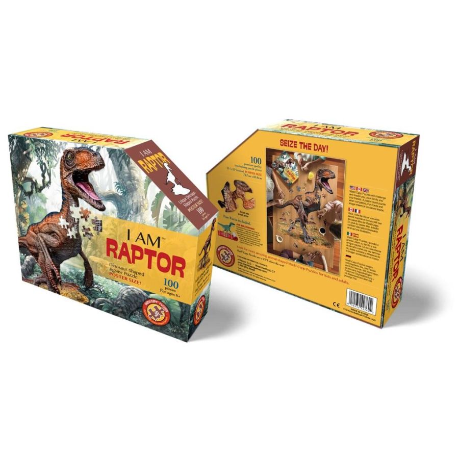 I AM PUZZLE JR RAPTOR 100 PIECES IM#10504