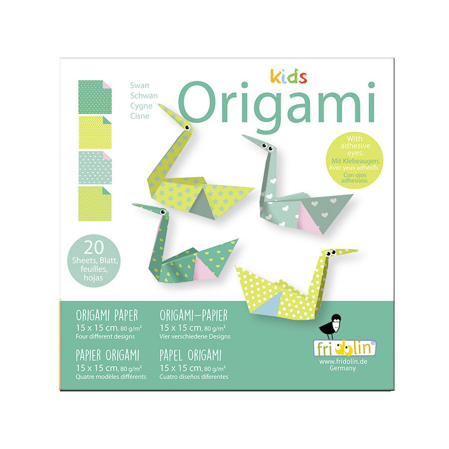 KIDS ORIGAMI  CYGNE 15 X 15 CM IM#10536