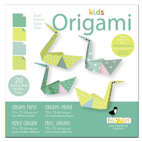 KIDS ORIGAMI  CYGNE 15 X 15 CM