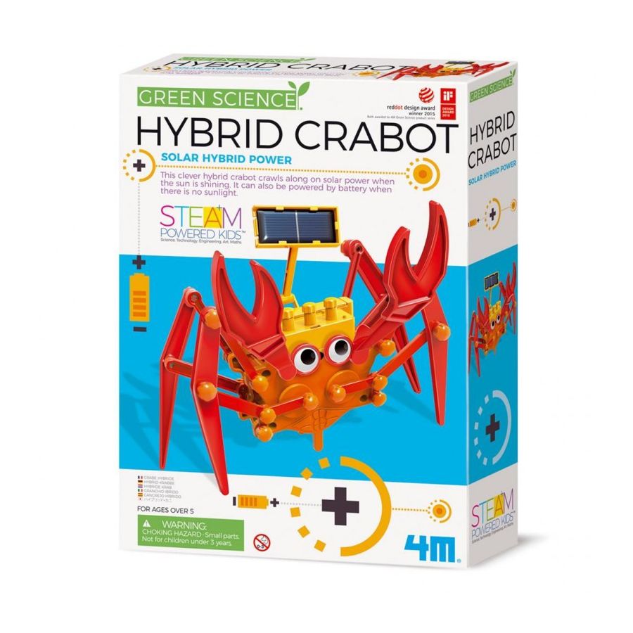 4M KIDZLABS GREEN SCIENCE SOLAIRE HYBRIDE CRABBE IM#10575