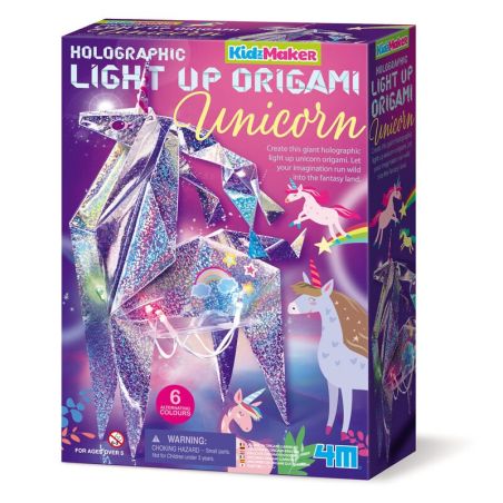 4M KIDZMAKER  LICORNE ORIGAMI LUMINEUSE