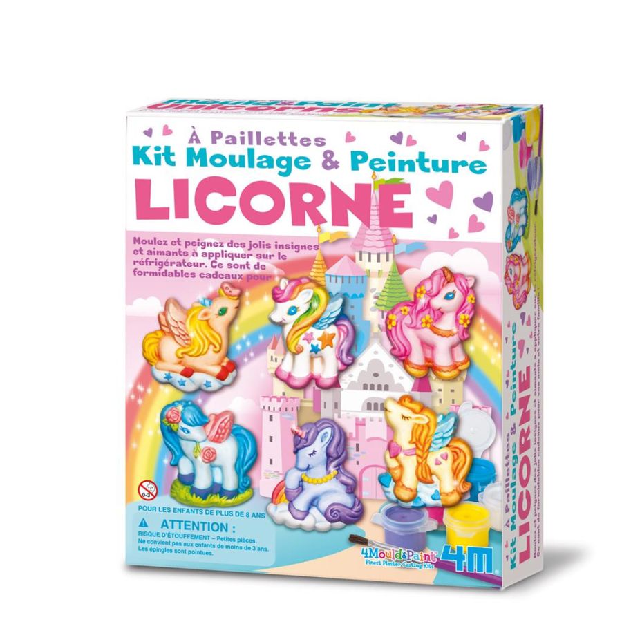 4M CREA KIT DE MOULAGE LICORNE AVEC DES PAILLETTES IM#10599