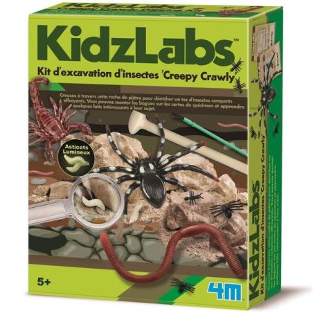 4M KIDZLABS KIT EXCAVATION INSECTES CREEPY CRAWLY