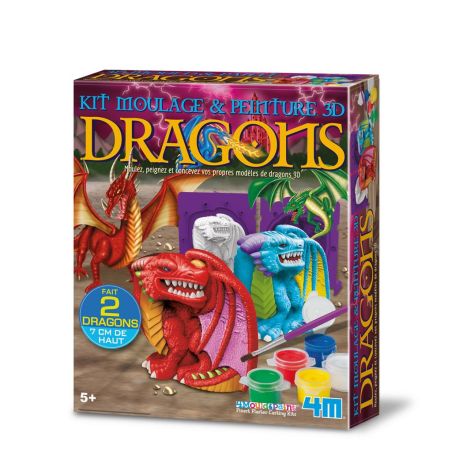 4M CREA  KIT DE MOULAGE DRAGONS 3D