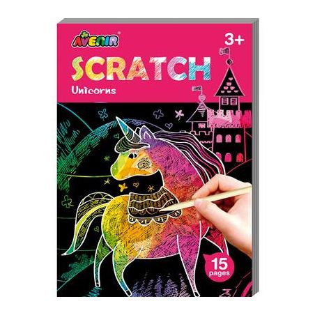 AVENIR SCRATCH  MINI LIVRE LICORNES