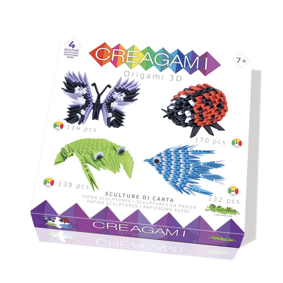 CREAGAMI SET  PAPILLON, COCCINELLE, GRENOUILLES ET POISSON IM#10646