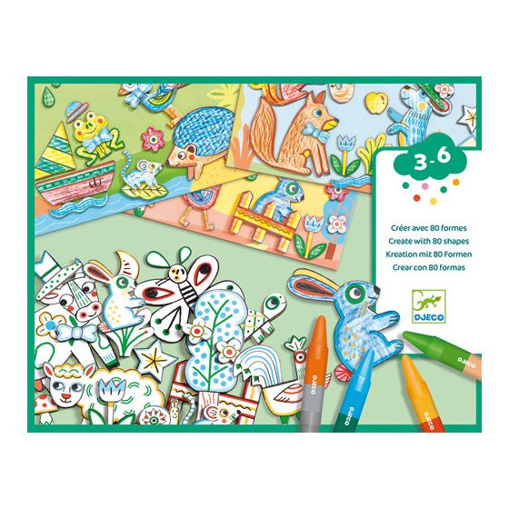 COLORIAGES POUR LES PETITS - UN MONDE A CREER, ANIMAUX IM#10729