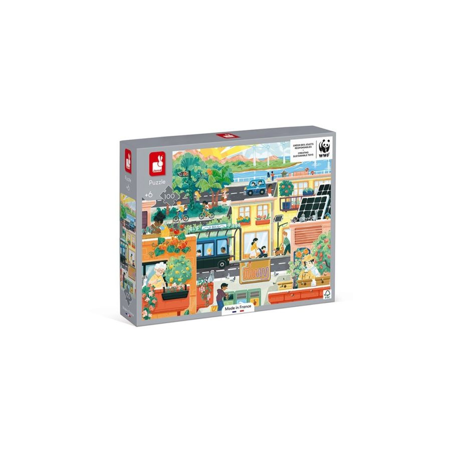 PUZZLE VILLE VERTE - 100 PIECES IM#10827