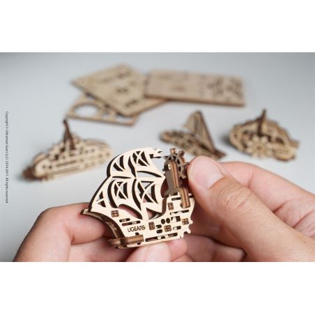 UGEARS MODELES U-FIDGET BATEAUX