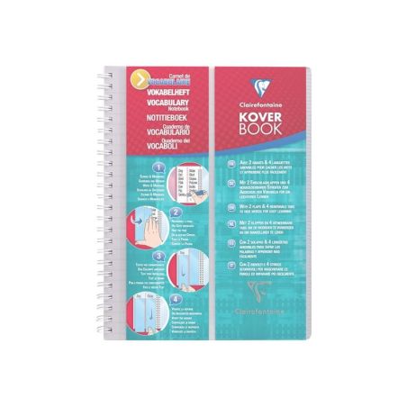 CAHIER DE VOCABULAIRE FORMAT A5 14.8X21CM KOVERBOOK