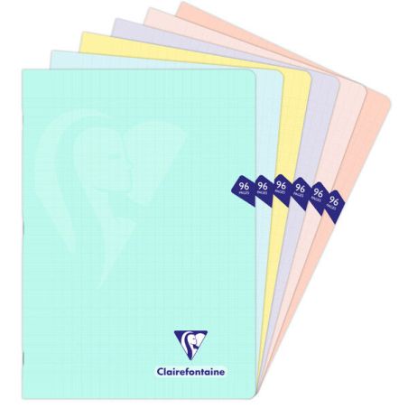 CAHIER MIMESYS PASTEL A4 96 PAGES SEYES COLORIS PASTEL ASSORTIS