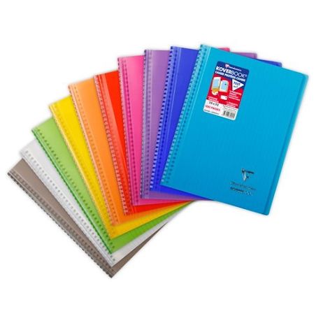 KOVERBOOK RELIURE INTEGRALE ENVELOPPANTE  24X32 CM 100 PAGES SEYES COLORIS ALEATOIRE