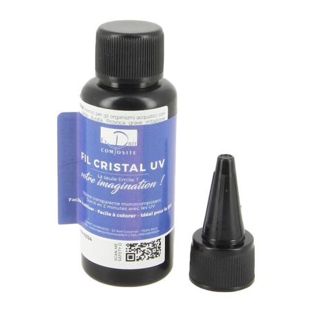 RESINE UV 25 GRS TRANSPARENTE FIL CRISTAL