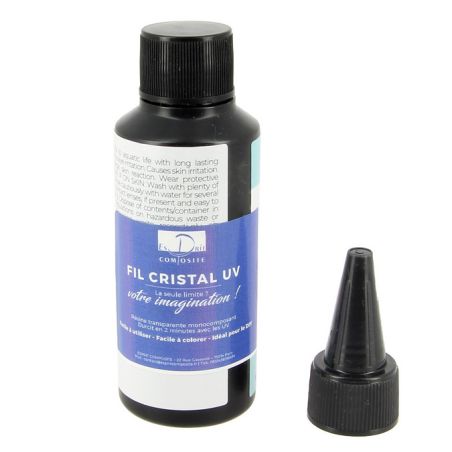 RESINE UV 60 GRS TRANSPARENTE FIL CRISTAL