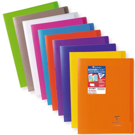 CAHIER KOVERBOOK TRANSPARENT 96 PAGES 21 X 29,7 CM