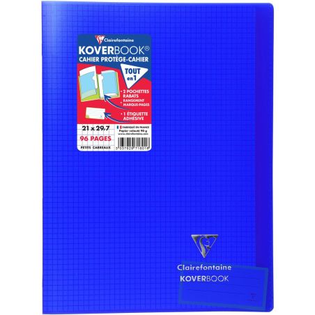 CAHIER KOVERBOOK TRANSPARENT 96 PAGES 21 X 29,7 CM