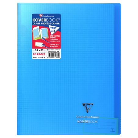 KOVERBOOK PIQUE POLYPROLENE TRANSPARENT 24 X 32 CM 96 PAGES