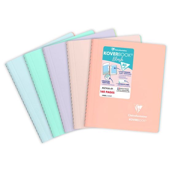 KOVERBOOK BLUSH 14,8 X 21 CM LIGNE 160 PAGES RELIURE INTEGRALE IM#11437