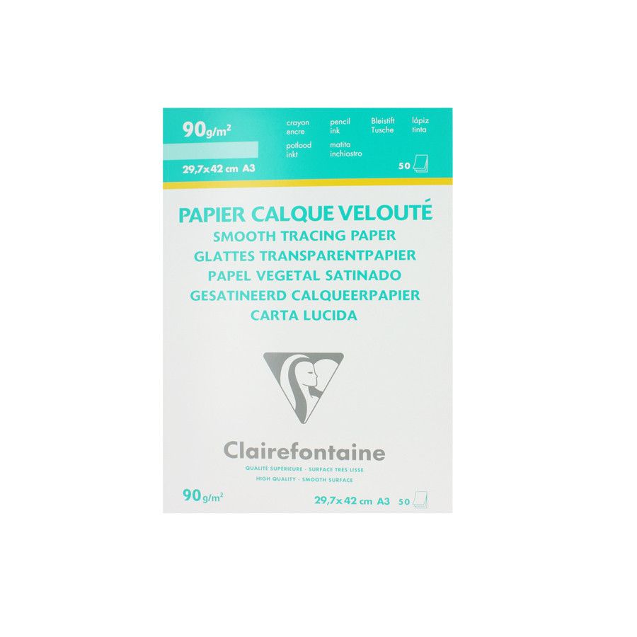 BLOC CALQUE VELOUTE SUPERIEUR A4 50 FEUILLES 90/95G IM#11661