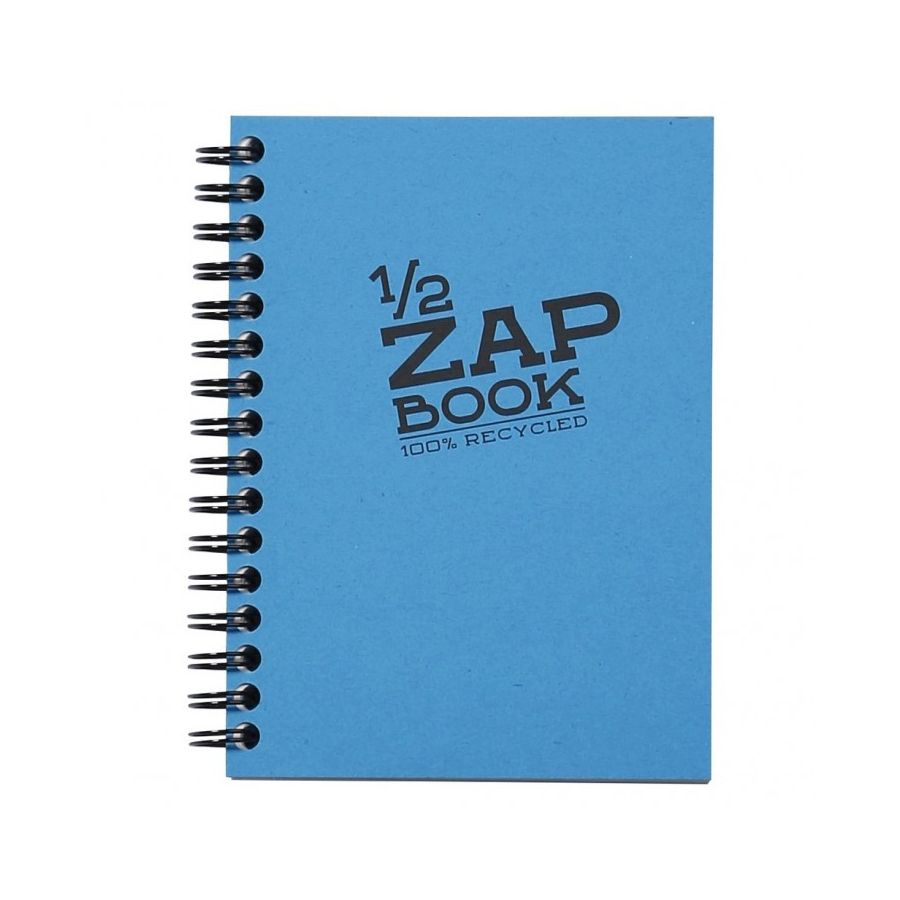 ZAP BOOK 1/2 SPIRALE 10,5 X 14,8 CM 80G 80 FEUILLES IM#11669