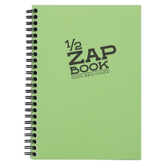 ZAP BOOK 1/2 SPIRALE 14,8 X 21 CM 80G 80 FEUILLES IM#11670