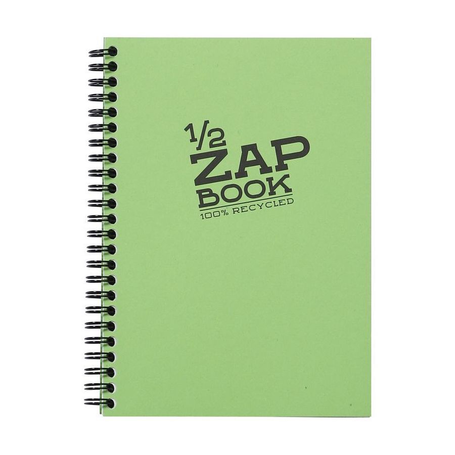 ZAP BOOK 1/2 SPIRALE 14,8 X 21 CM 80G 80 FEUILLES IM#11670