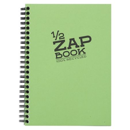 ZAP BOOK 1/2 SPIRALE 14,8 X 21 CM 80G 80 FEUILLES