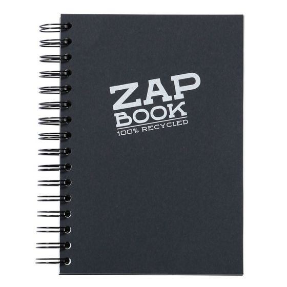 ZAP BOOK SPIRALE A5 160 FEUILLES 80G  NOIR IM#11674