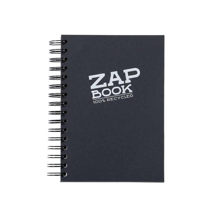 ZAP BOOK SPIRALE A5 160 FEUILLES 80G  NOIR IM#11674