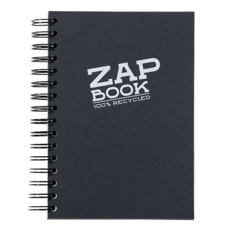 ZAP BOOK SPIRALE A5 160 FEUILLES 80G  NOIR