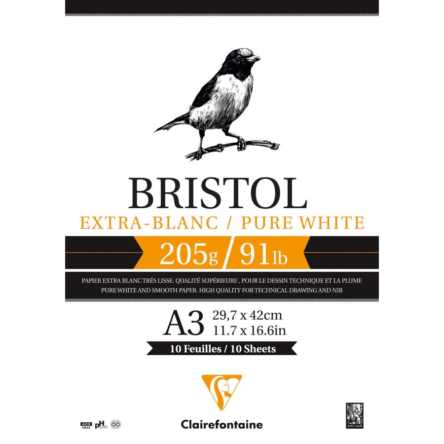 BLOC BRISTOL A3 20 FEUILLES 205G IM#11683