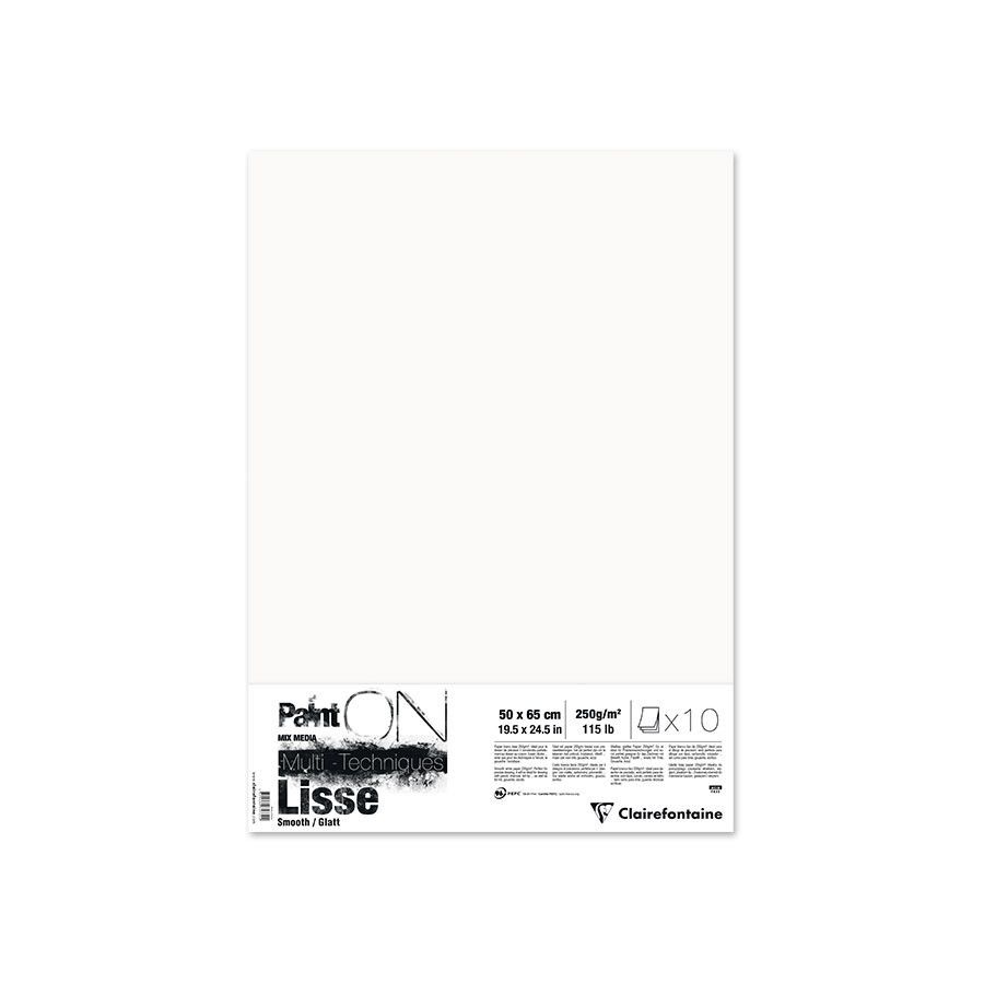 RAME PAINT'ON LISSE 50 X 65 CM 10 FEUILLES 250G IM#11685