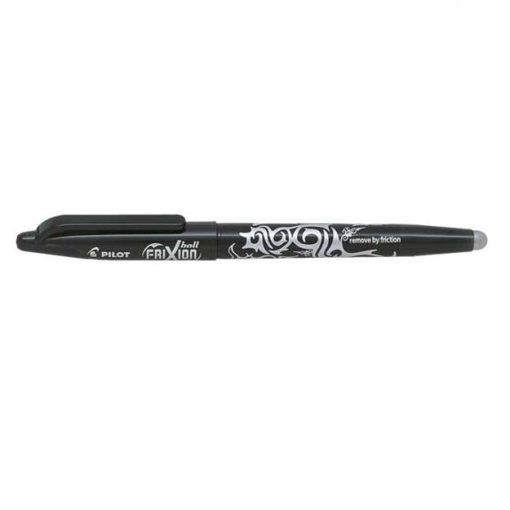 FRIXION BALL-ROLLER ENCRE GEL POINTE MOYENNE Couleur:NOIR