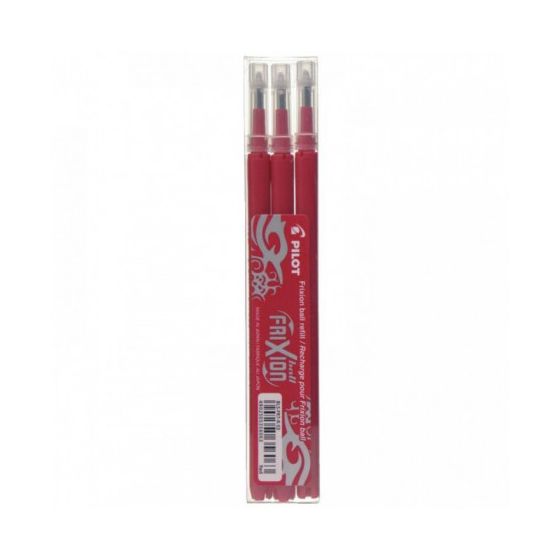 SET DE 3 RECHARGES FRIXION BALL POINTE MOYENNE Couleur:ROUGE