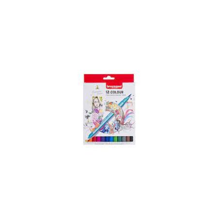 STYLO FINELINER BRUSH BRUYNZEEL SET