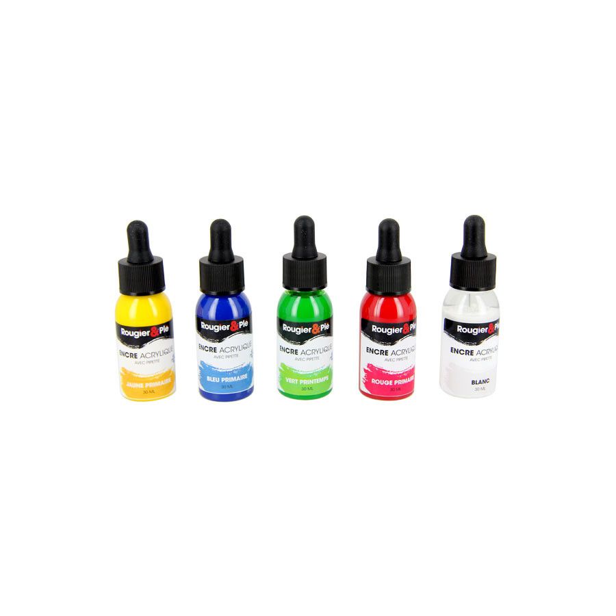 SET ENCRE ACRYLIQUE 5 X 30 ML 