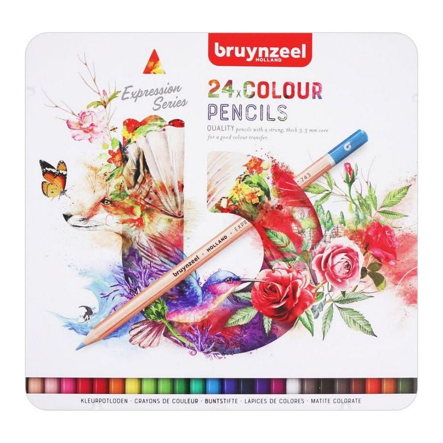 BRUYNZEEL EXPRESSION 24 CRAYON DE COULEURS 