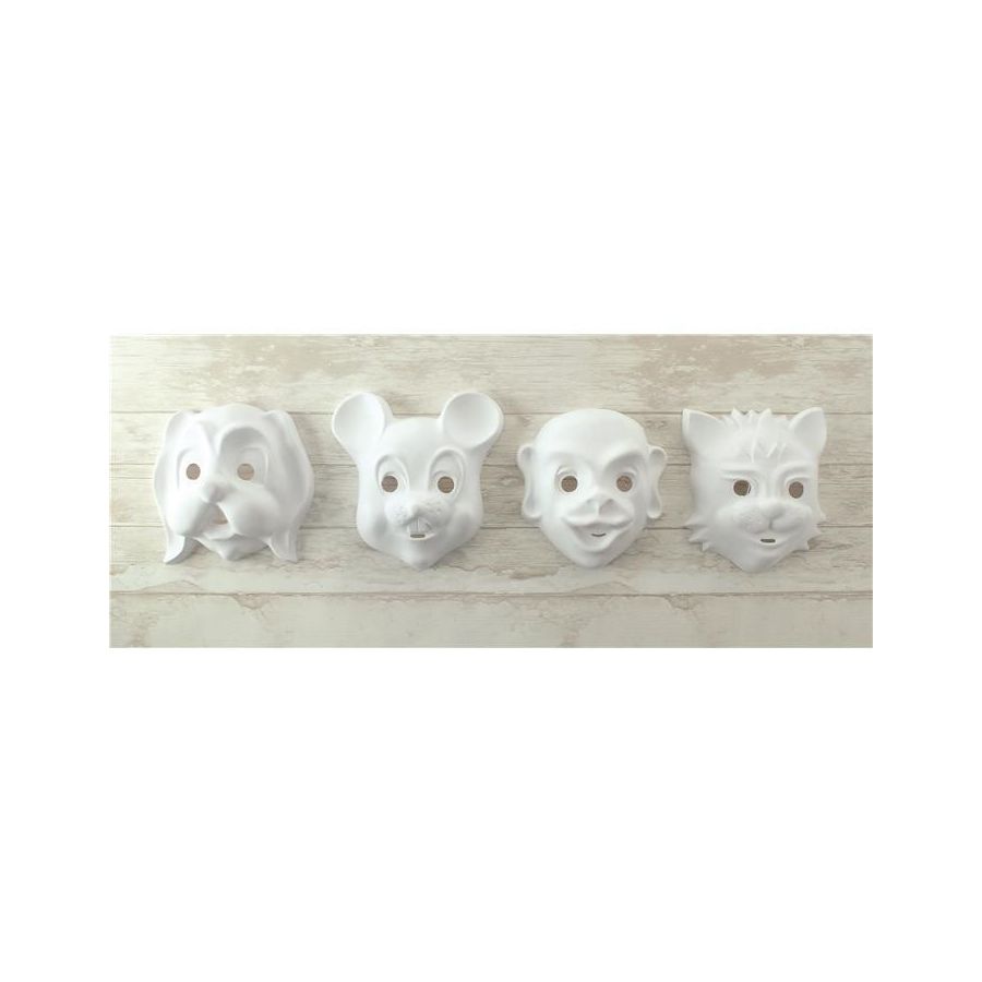 1 MASQUE CHIEN-CHAT-SINGE-SOURIS (EN ASSORTIMENT DE 5*4 MODELES) 