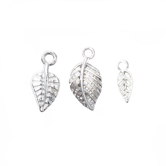 FEUILLES, ARGENT 11X4 MM,...