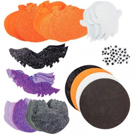 MÉGA PACK EMBELLISSEMENTS HALLOWEEN + ACCESSOIRES X 350 PCS