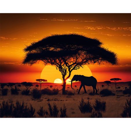 KIT DIAMOND PAINTING - SAVANE - 40X50 CM