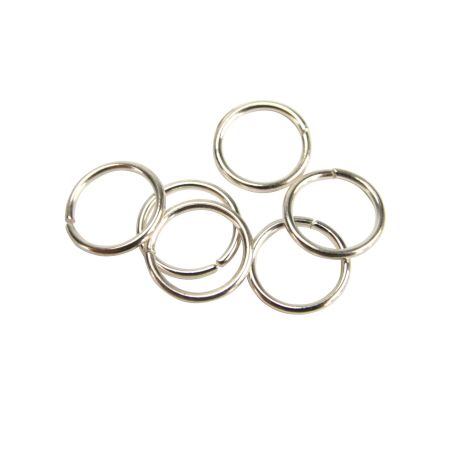 LOT DE 60 ANNEAUX OUVERTS EN METAL ANGENTE 12 MM