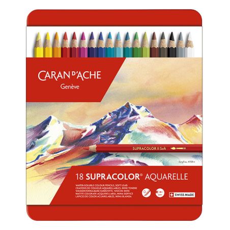 BOITE METAL CRAYONS SUPRACOLOR AQUARELLABLES